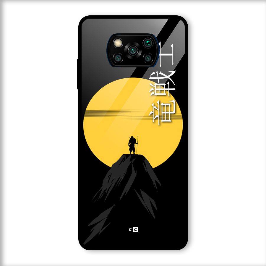 Night Warrior Glass Back Case for Poco X3
