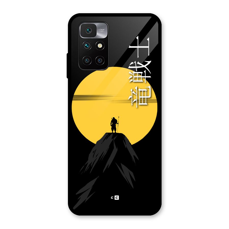 Night Warrior Glass Back Case for Redmi 10 Prime