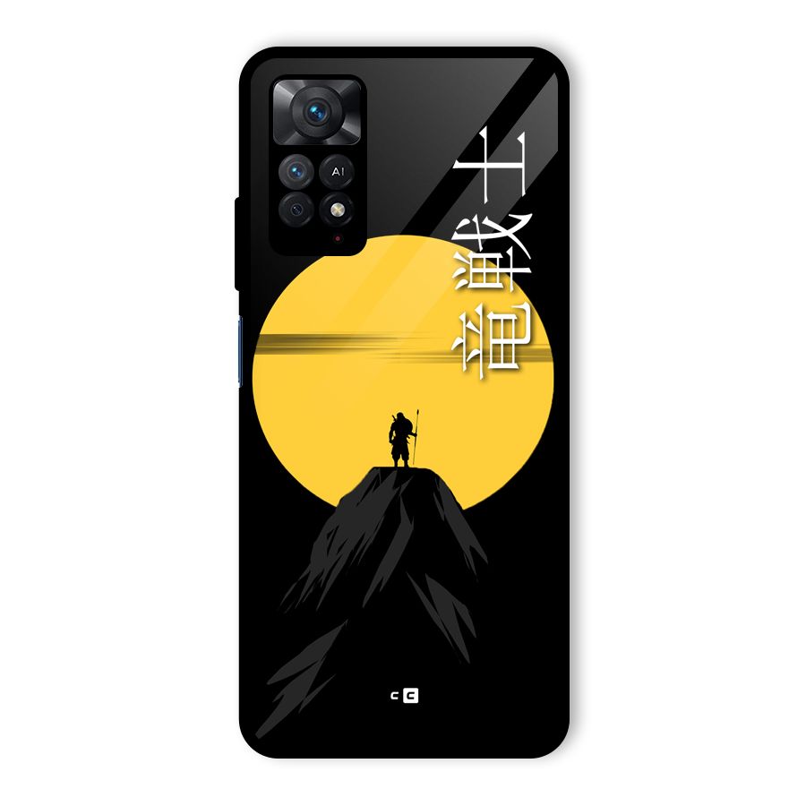 Night Warrior Glass Back Case for Redmi Note 11 Pro