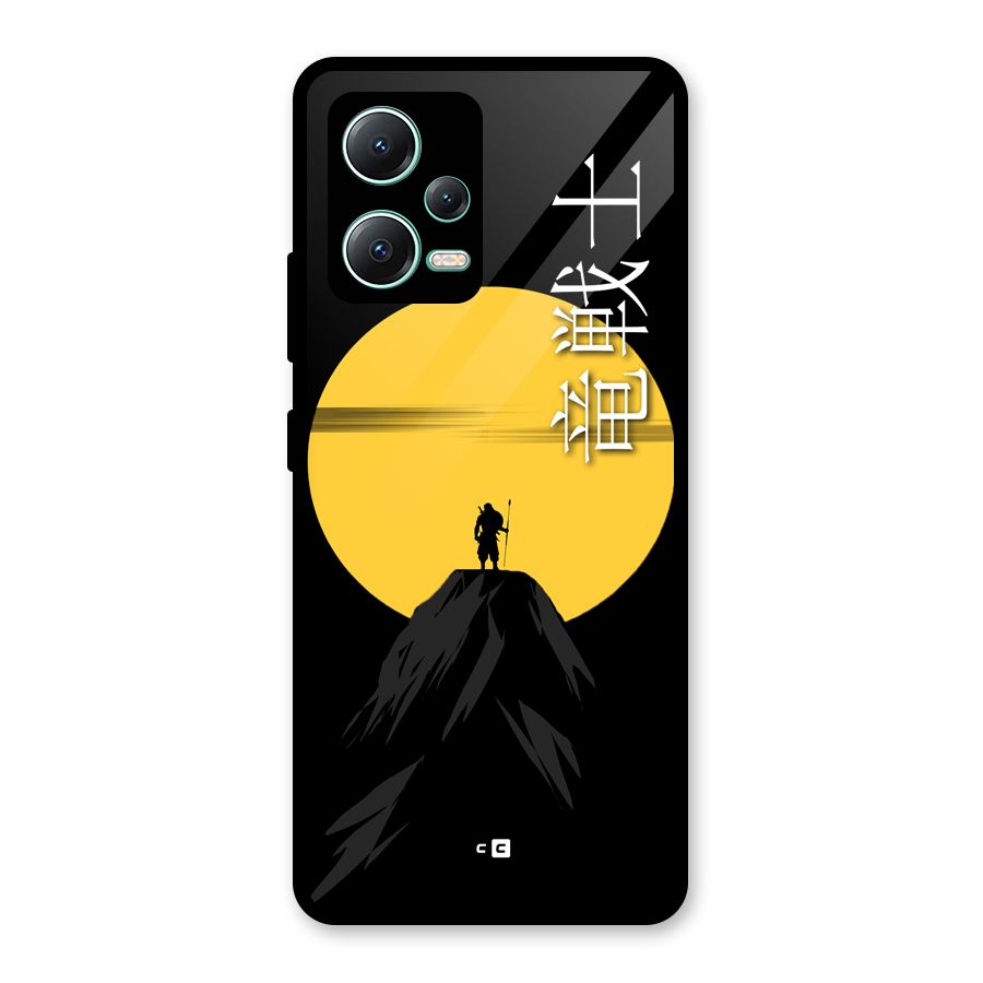 Night Warrior Glass Back Case for Redmi Note 12 5G