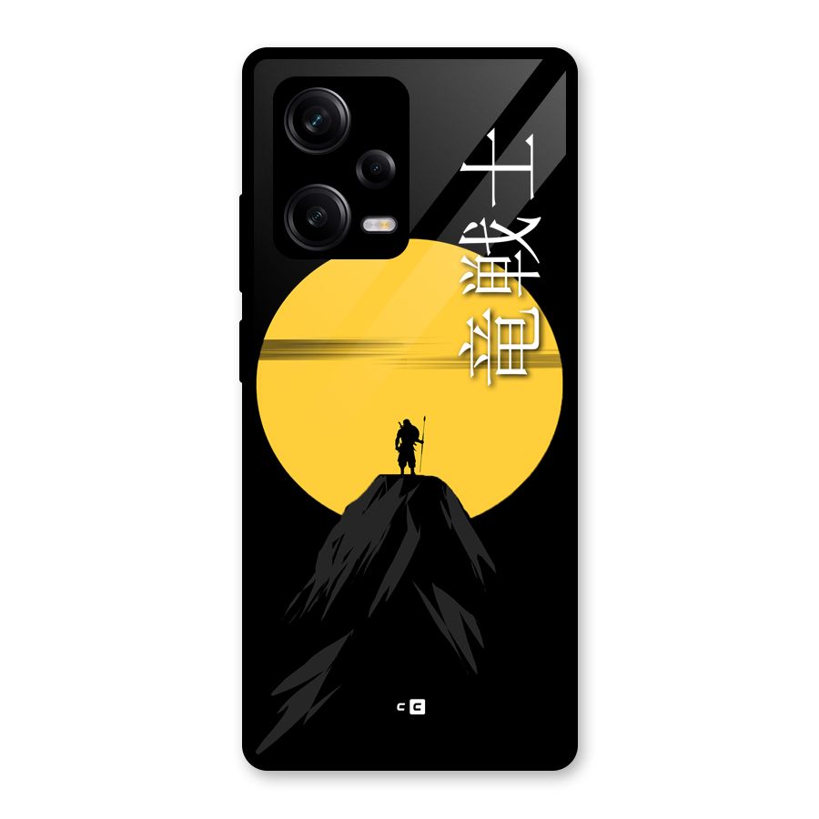 Night Warrior Glass Back Case for Redmi Note 12 Pro