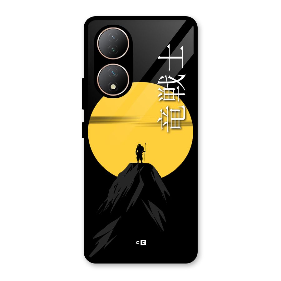 Night Warrior Glass Back Case for Vivo Y100A