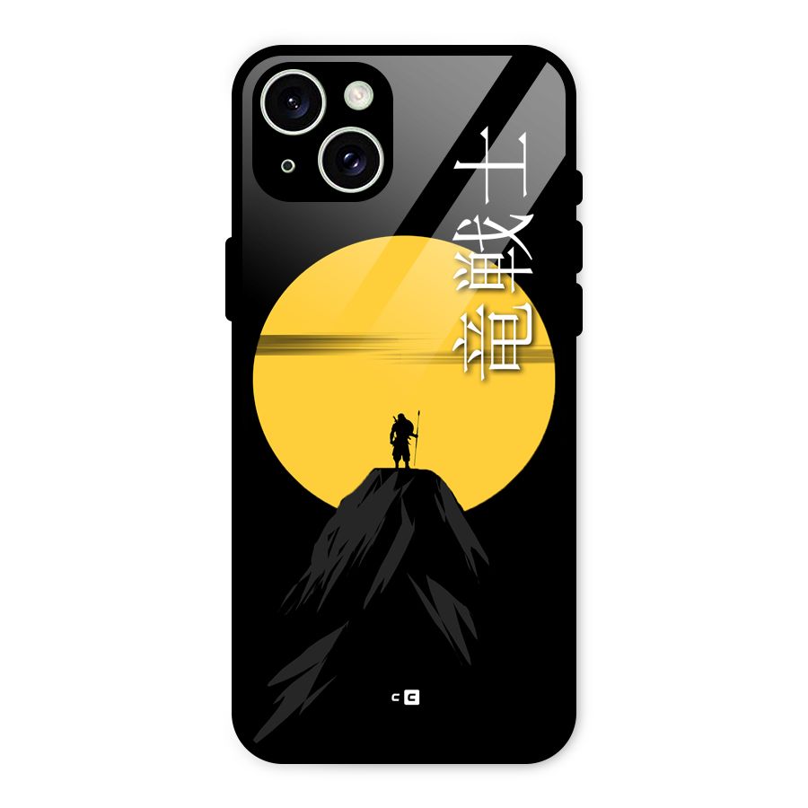 Night Warrior Glass Back Case for iPhone 15 Plus