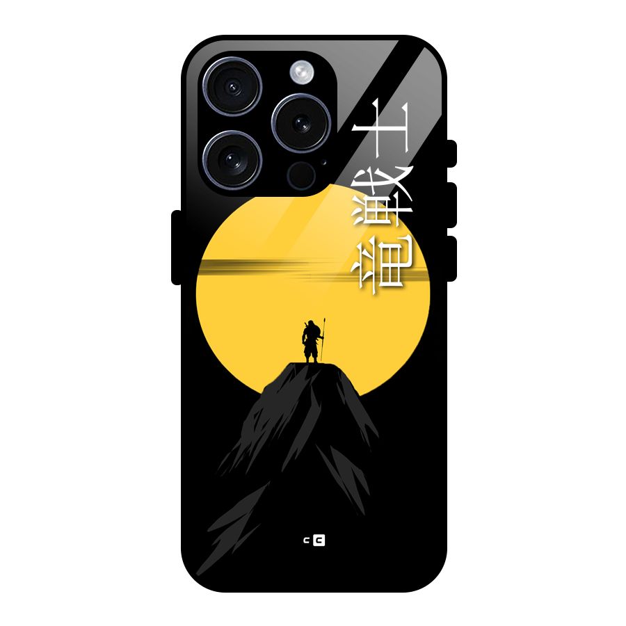 Night Warrior Glass Back Case for iPhone 15 Pro