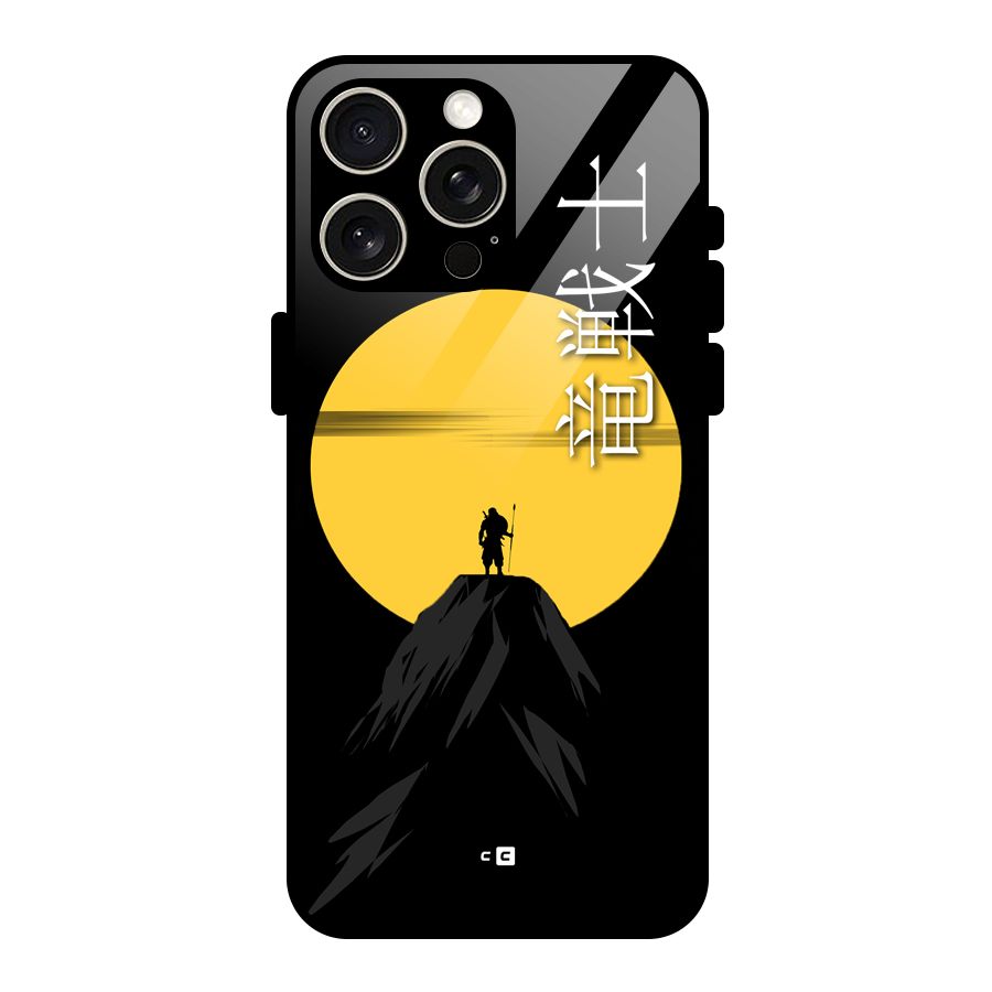 Night Warrior Glass Back Case for iPhone 15 Pro Max