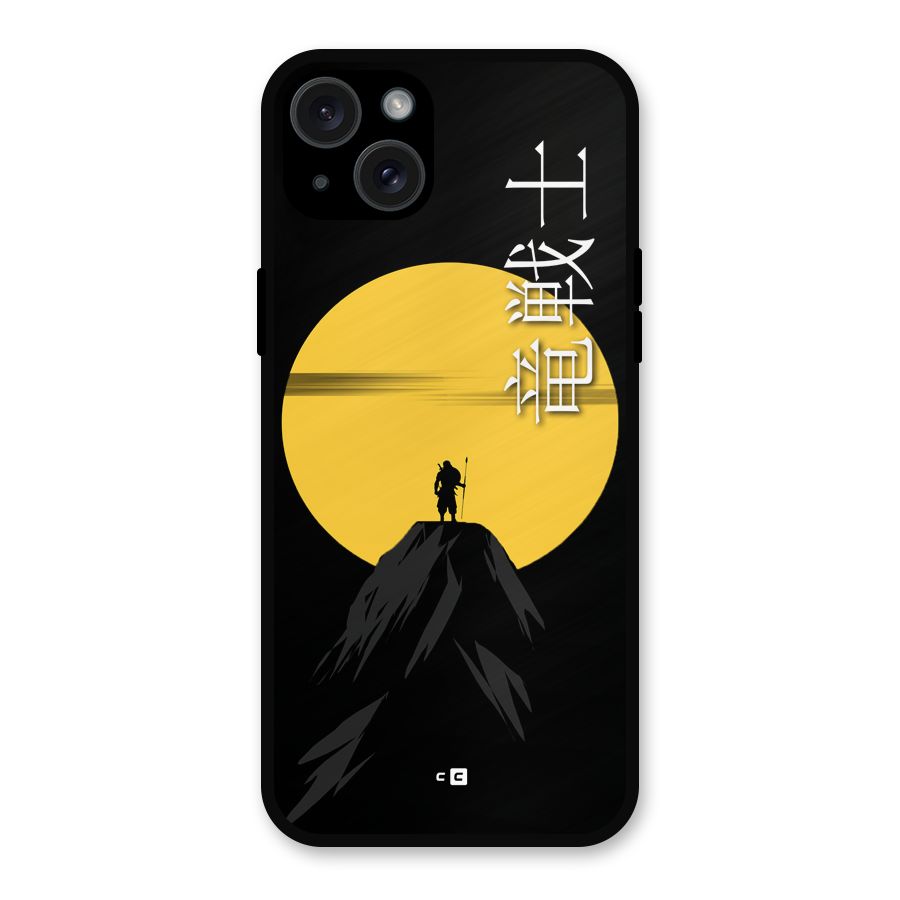 Night Warrior Metal Back Case for iPhone 15 Plus