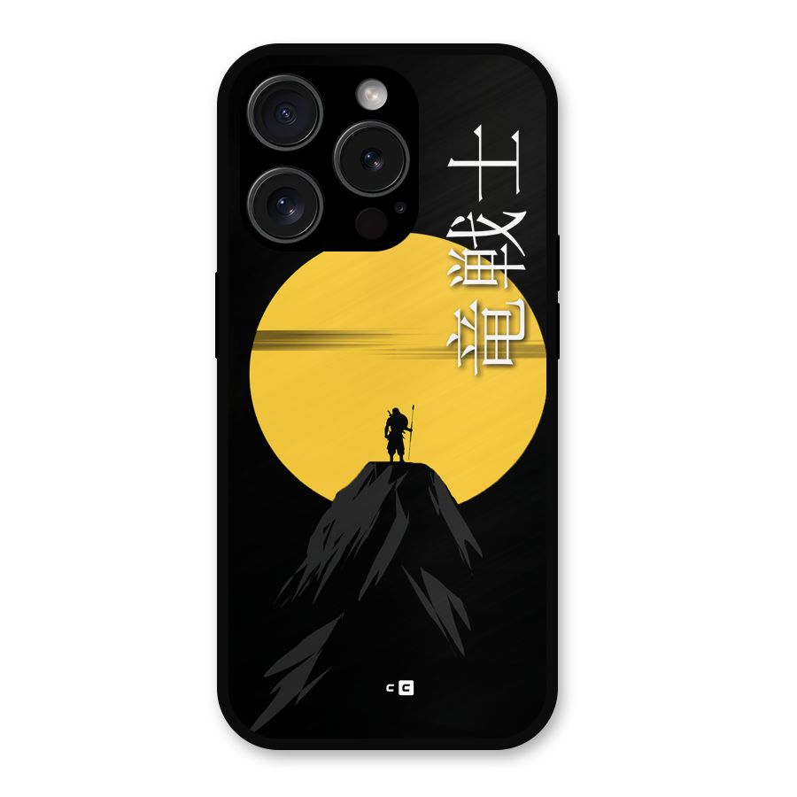 Night Warrior Metal Back Case for iPhone 15 Pro