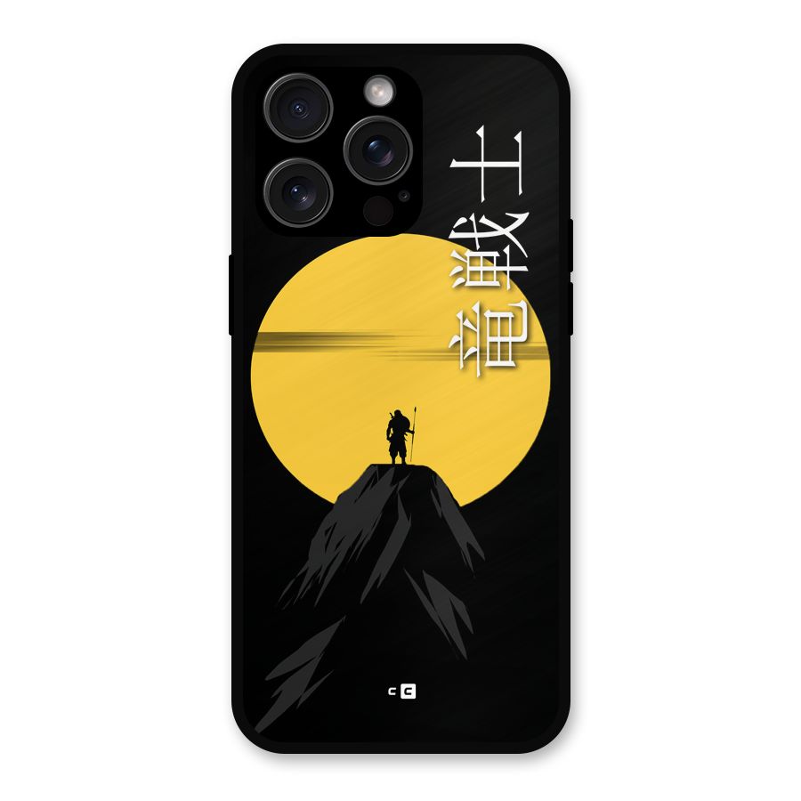 Night Warrior Metal Back Case for iPhone 15 Pro Max