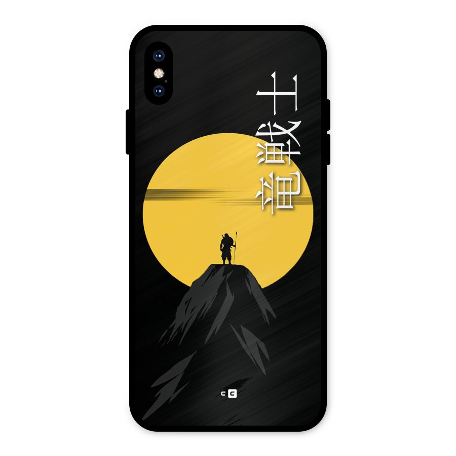 Night Warrior Metal Back Case for iPhone XS Max
