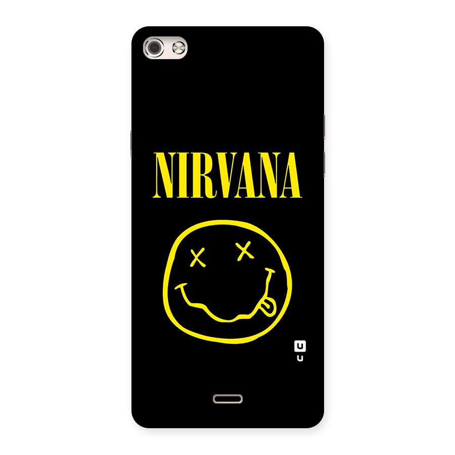 Nirvana Smiley Back Case for Micromax Canvas Silver 5