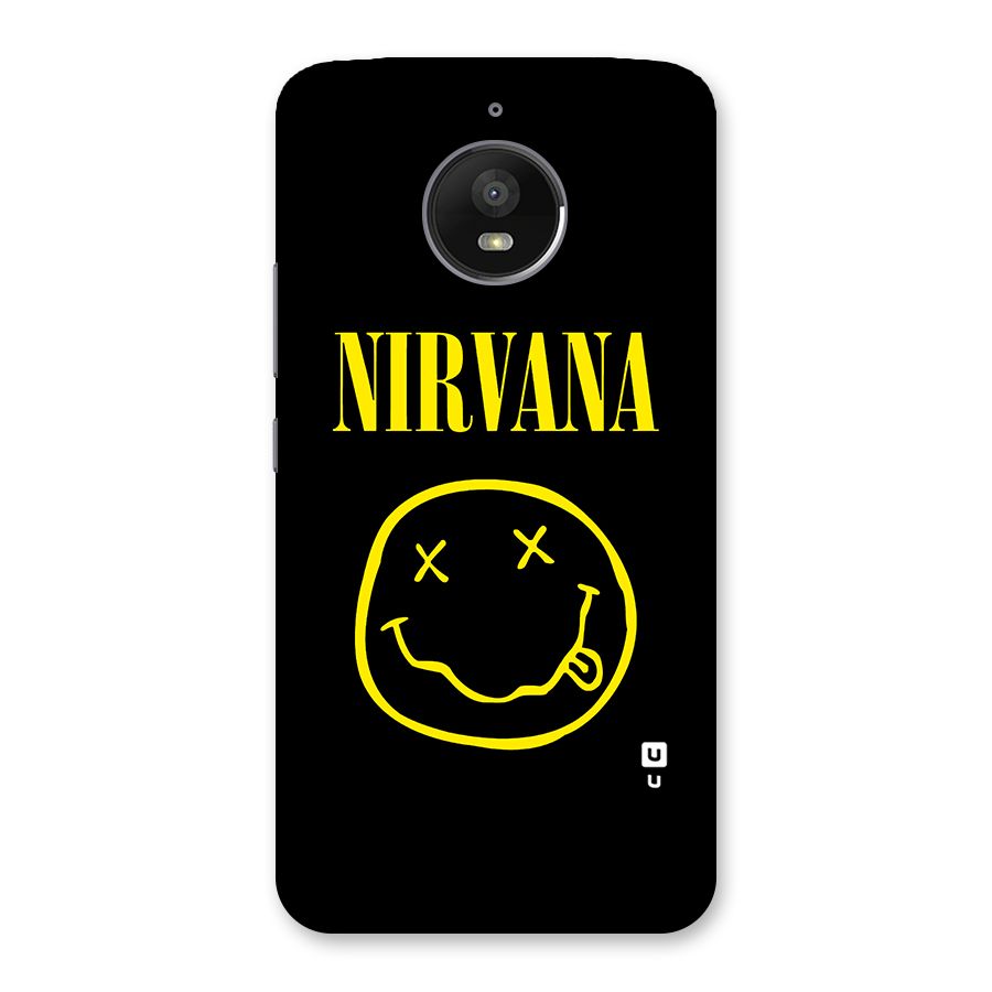 Nirvana Smiley Back Case for Moto E4 Plus