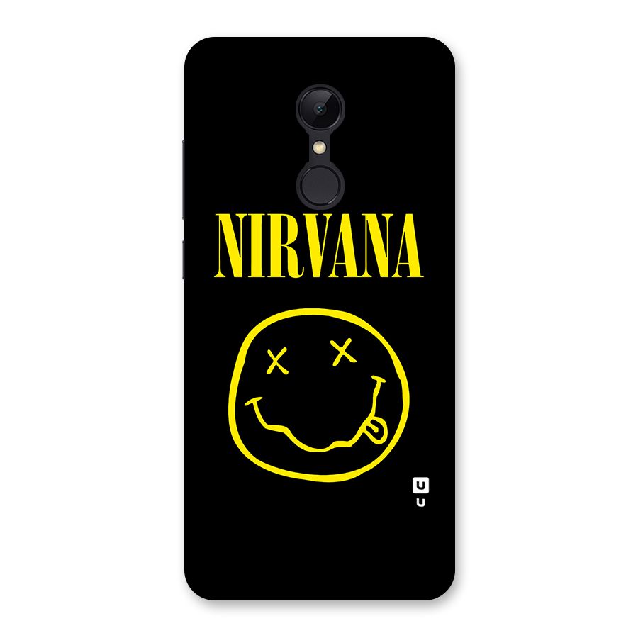 Nirvana Smiley Back Case for Redmi 5