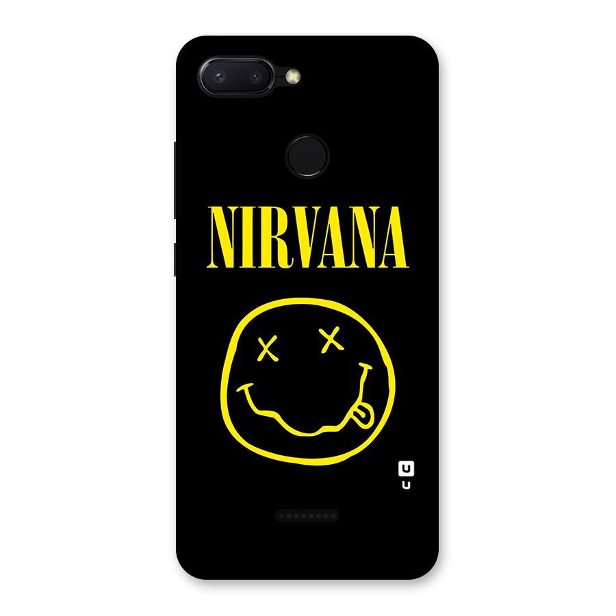 Nirvana Smiley Back Case for Redmi 6
