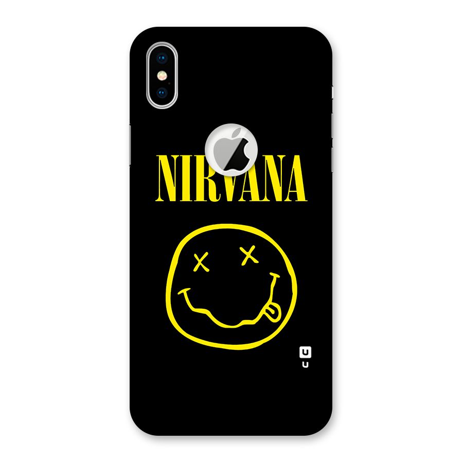 Nirvana Smiley Back Case for iPhone XS Logo Cut