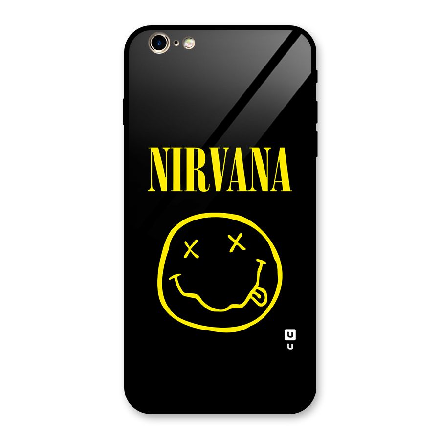 Nirvana Smiley Glass Back Case for iPhone 6 Plus 6S Plus