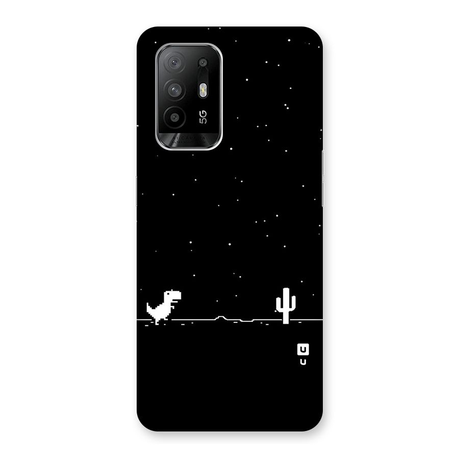 No Connection Night Glass Back Case for Oppo F19 Pro Plus 5G