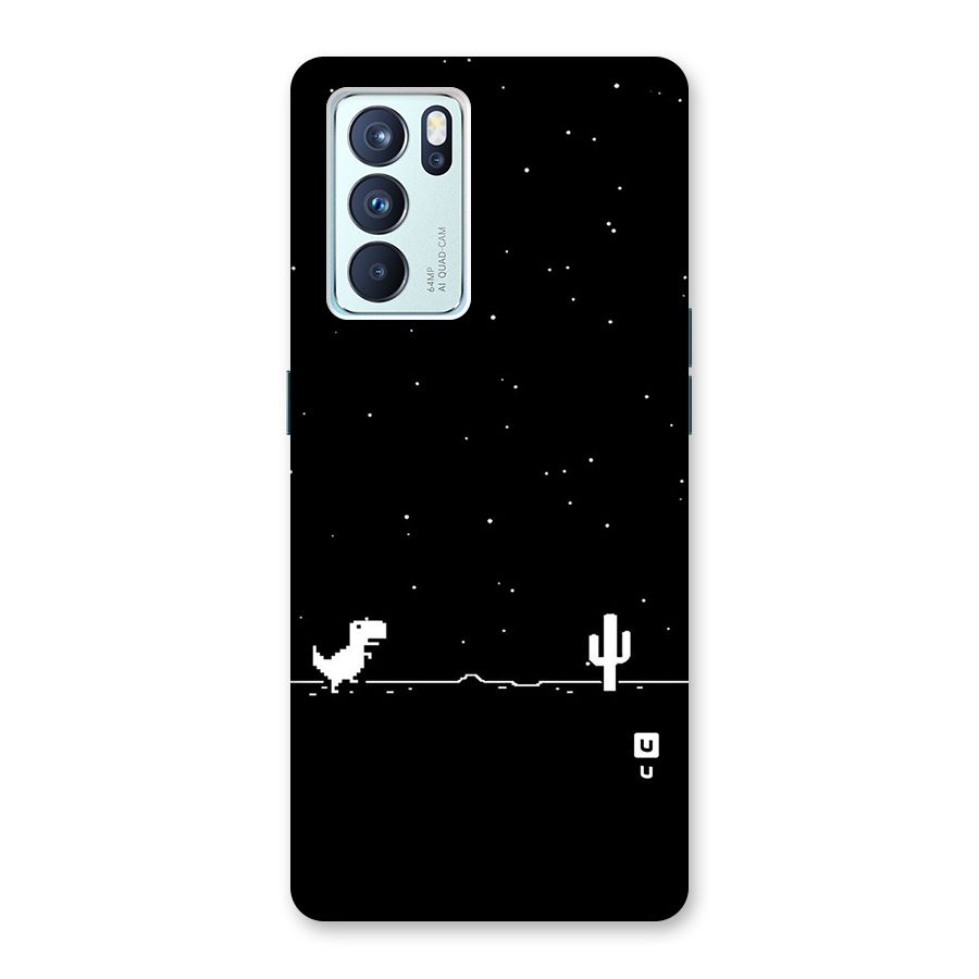 No Connection Night Glass Back Case for Oppo Reno6 Pro 5G