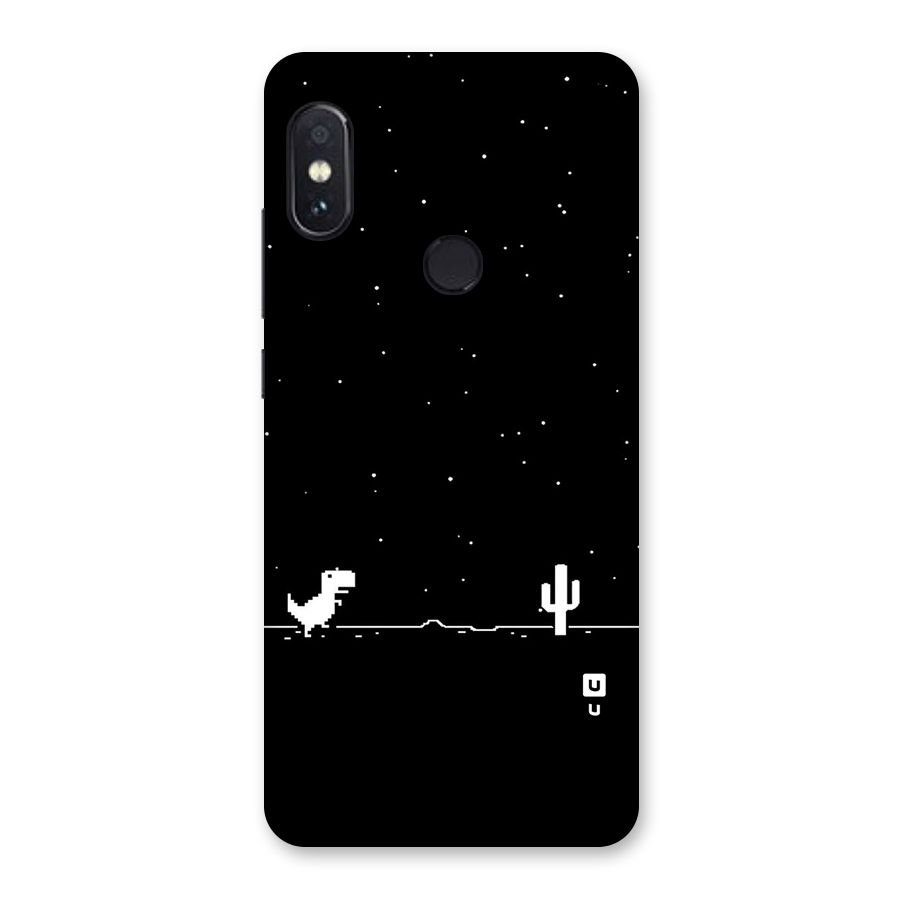 No Connection Night Glass Back Case for Redmi Note 5 Pro