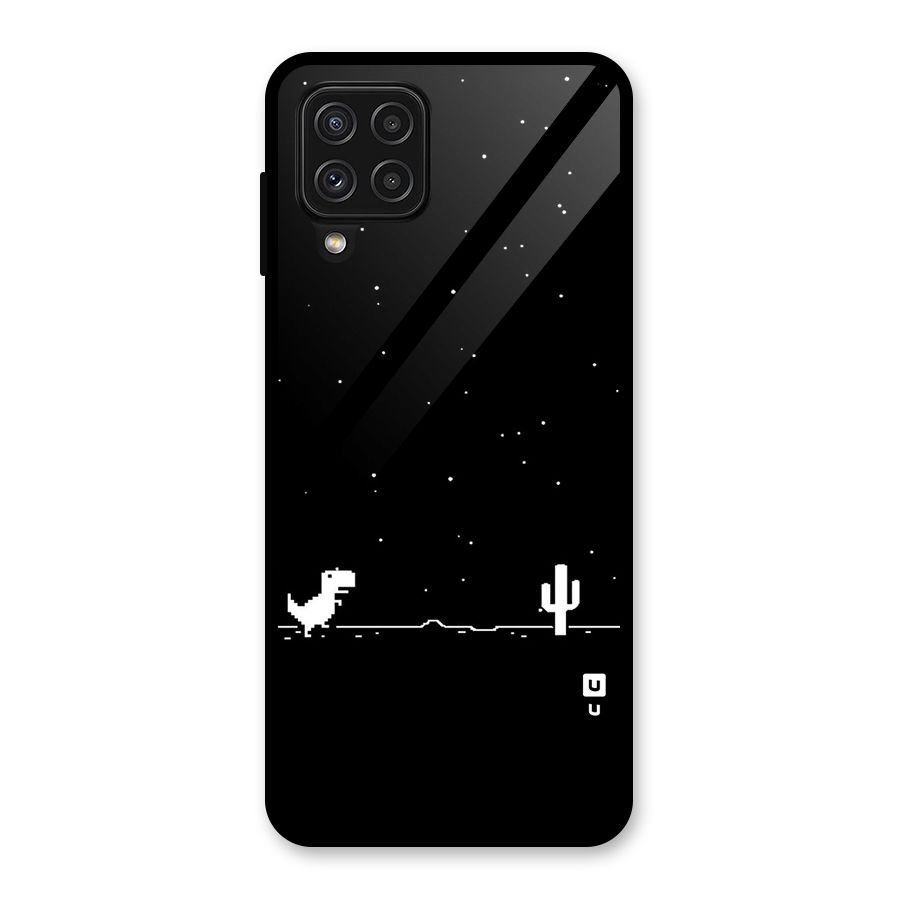 No Connection Night Glass Back Case for Galaxy A22 4G