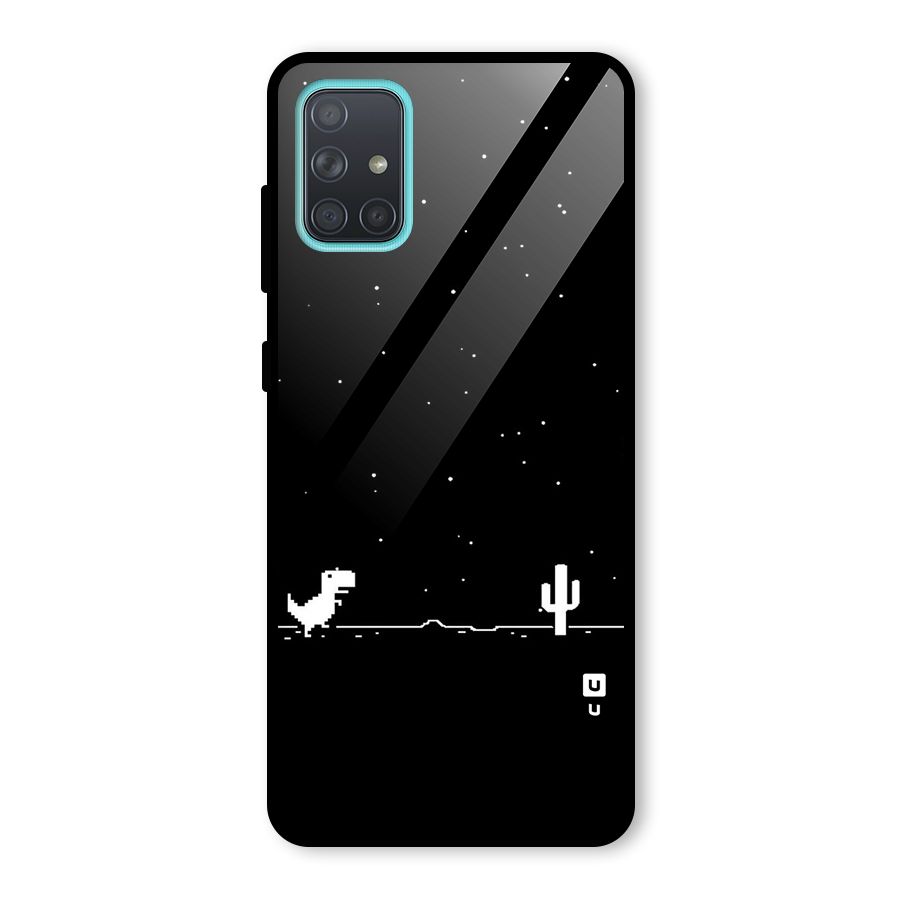 No Connection Night Glass Back Case for Galaxy A71