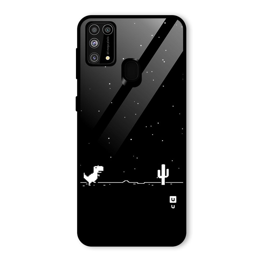 No Connection Night Glass Back Case for Galaxy F41