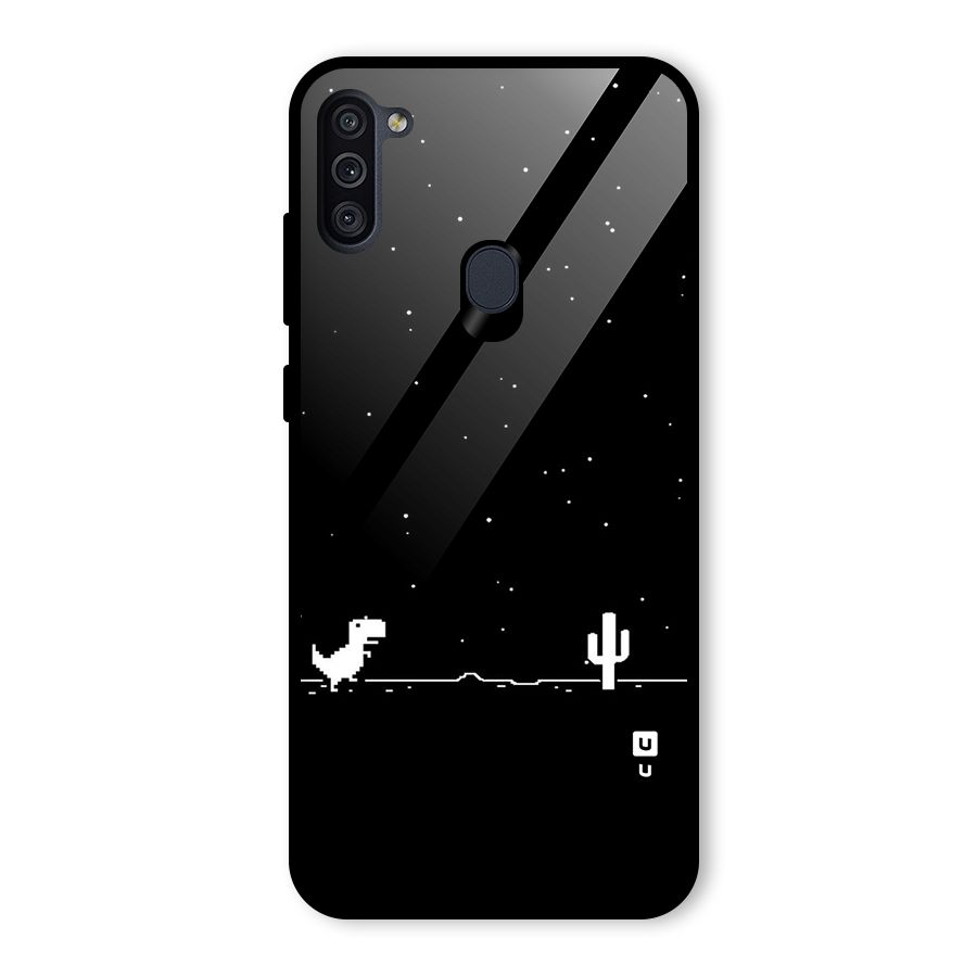 No Connection Night Glass Back Case for Galaxy M11