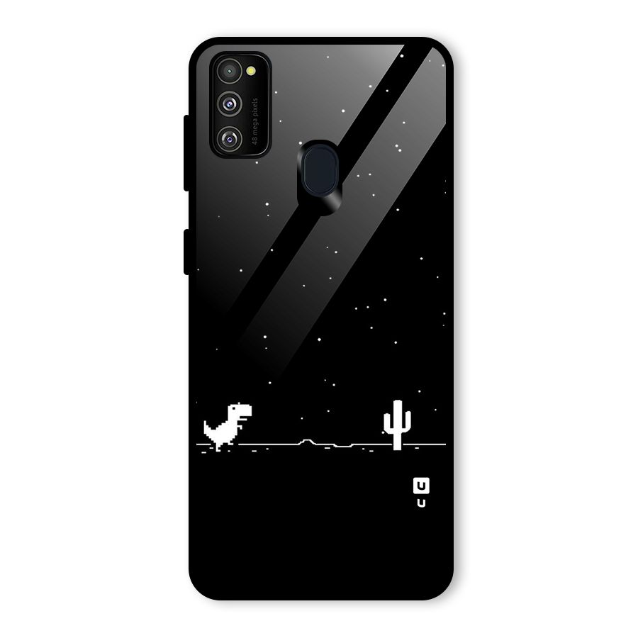 No Connection Night Glass Back Case for Galaxy M30s