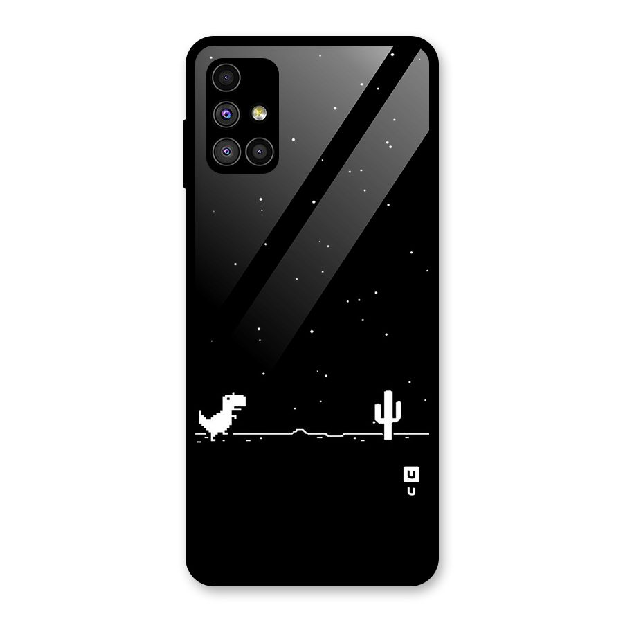 No Connection Night Glass Back Case for Galaxy M51