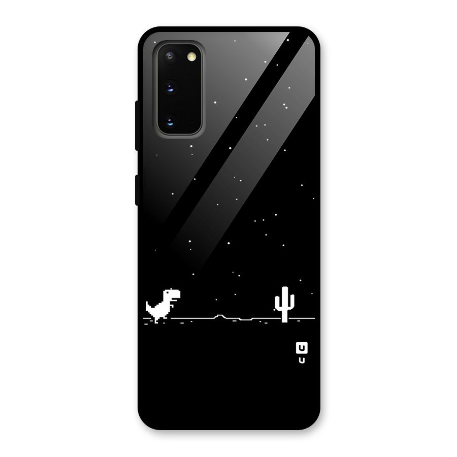 No Connection Night Glass Back Case for Galaxy S20