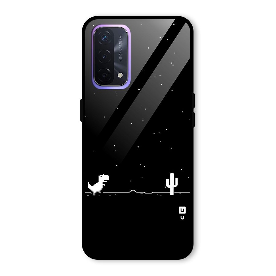 No Connection Night Glass Back Case for Oppo A74 5G