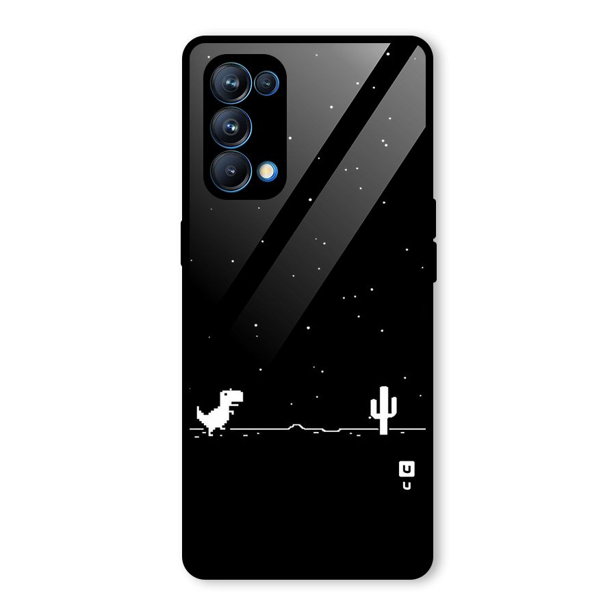 No Connection Night Glass Back Case for Oppo Reno5 Pro 5G