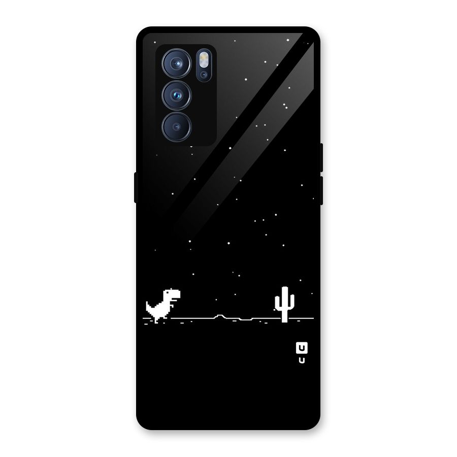 No Connection Night Glass Back Case for Oppo Reno6 Pro 5G