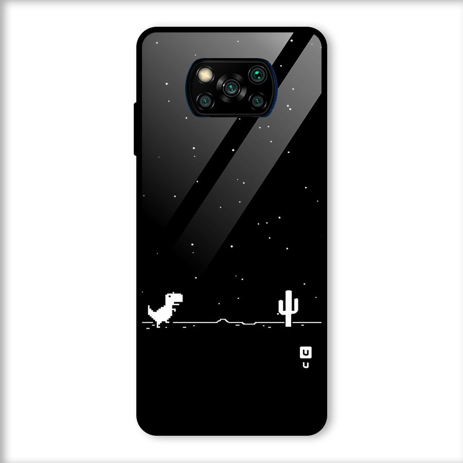 No Connection Night Glass Back Case for Poco X3