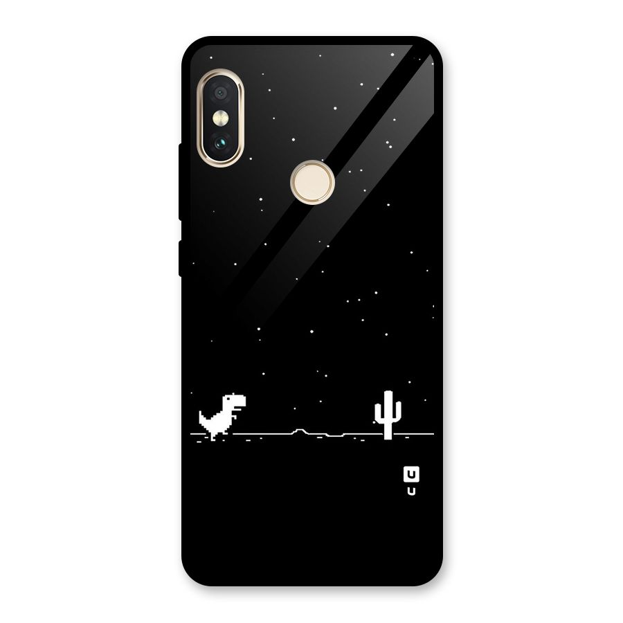 No Connection Night Glass Back Case for Redmi Note 5 Pro