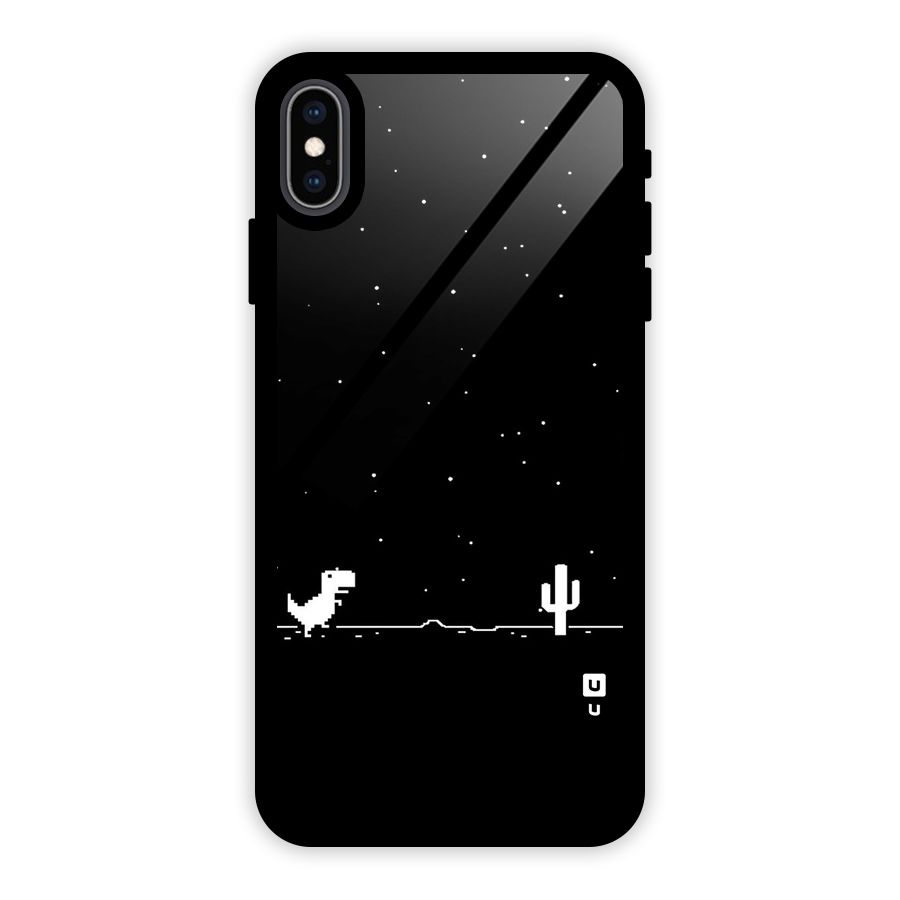 No Connection Night Glass Back Case for iPhone XS Max