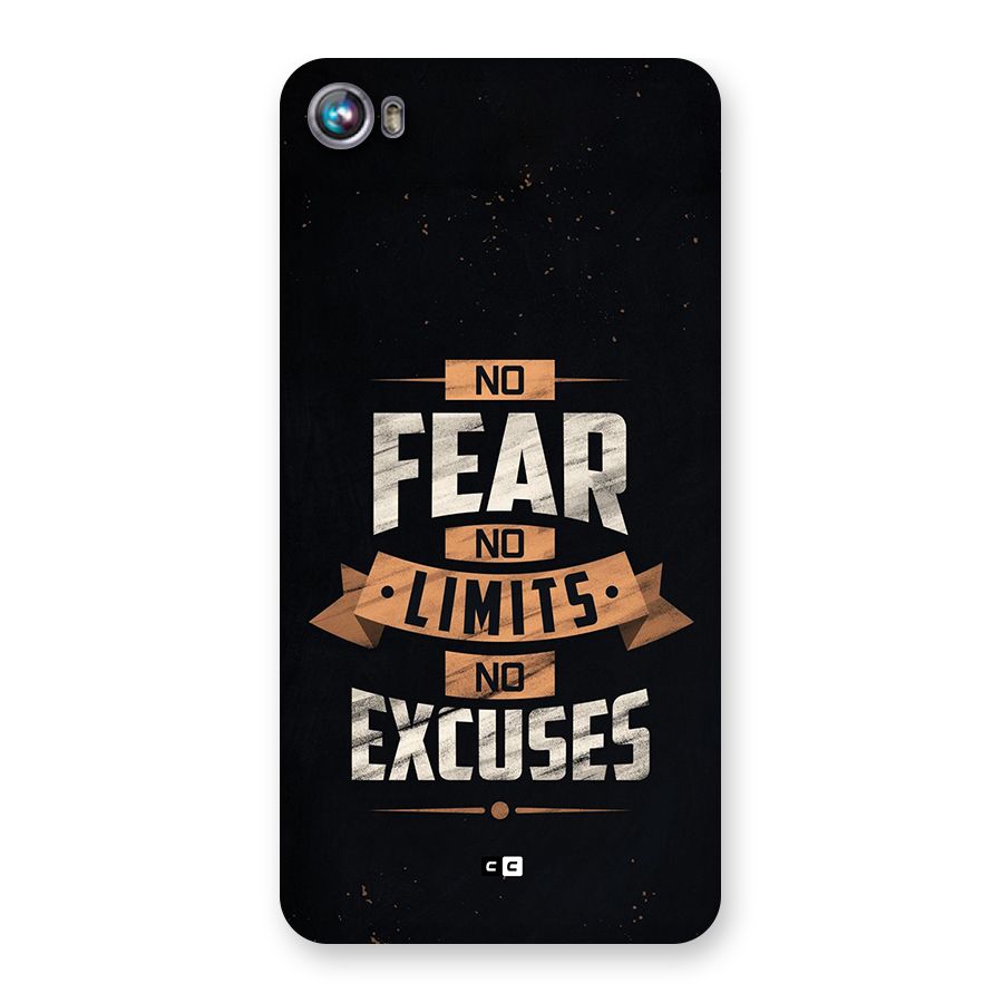 No Excuse Back Case for Canvas Fire 4 (A107)