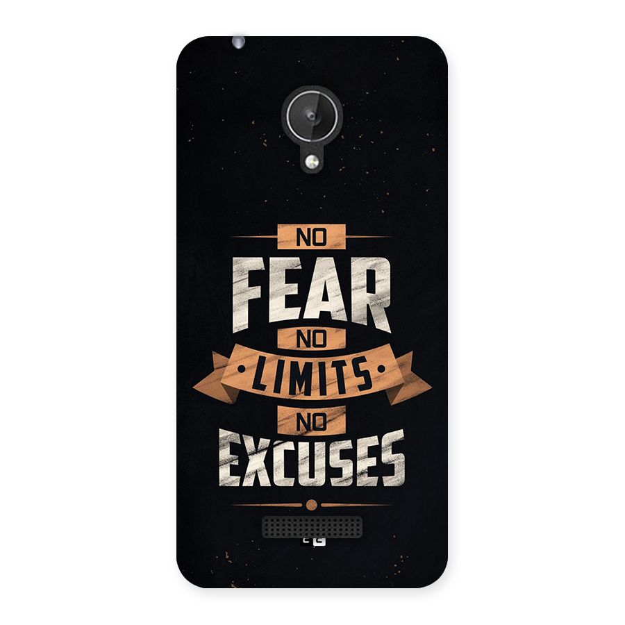 No Excuse Back Case for Canvas Spark Q380