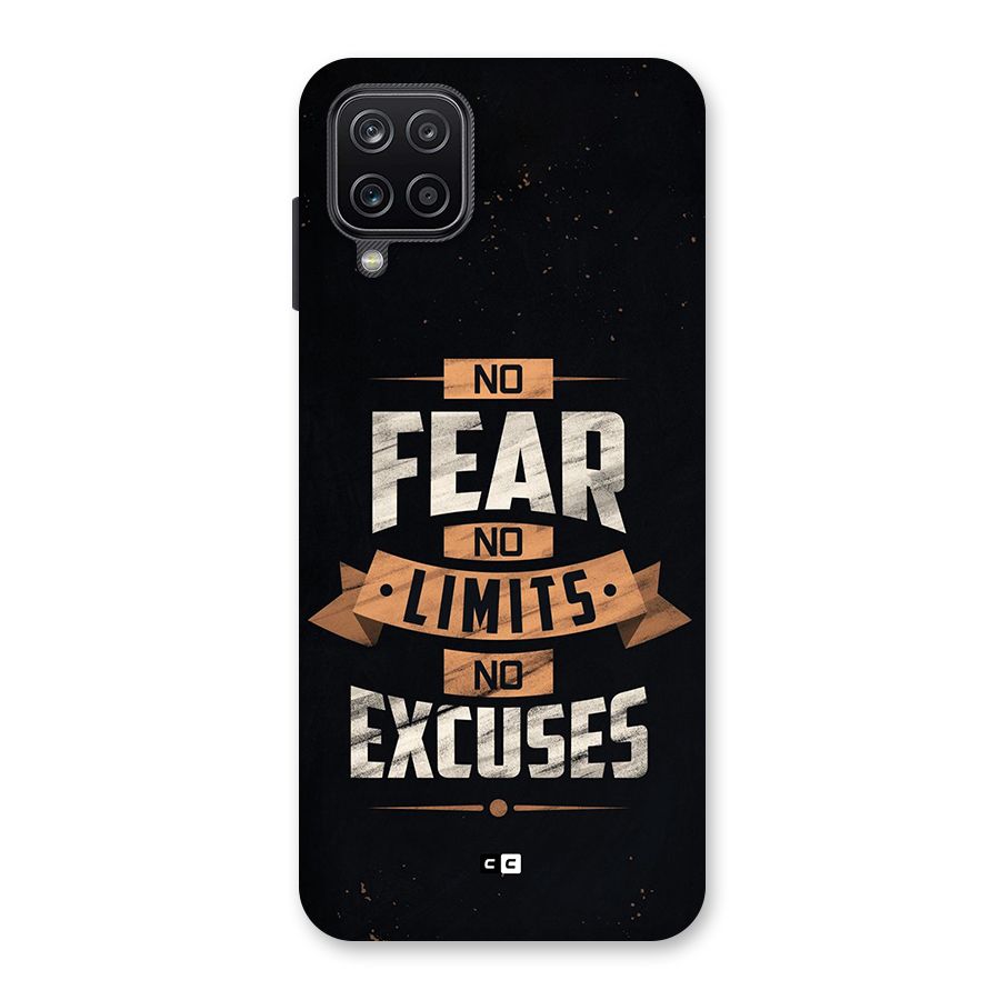 No Excuse Back Case for Galaxy A12
