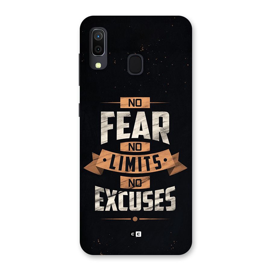 No Excuse Back Case for Galaxy A20
