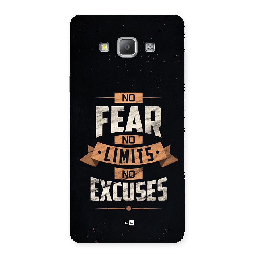 No Excuse Back Case for Galaxy A7