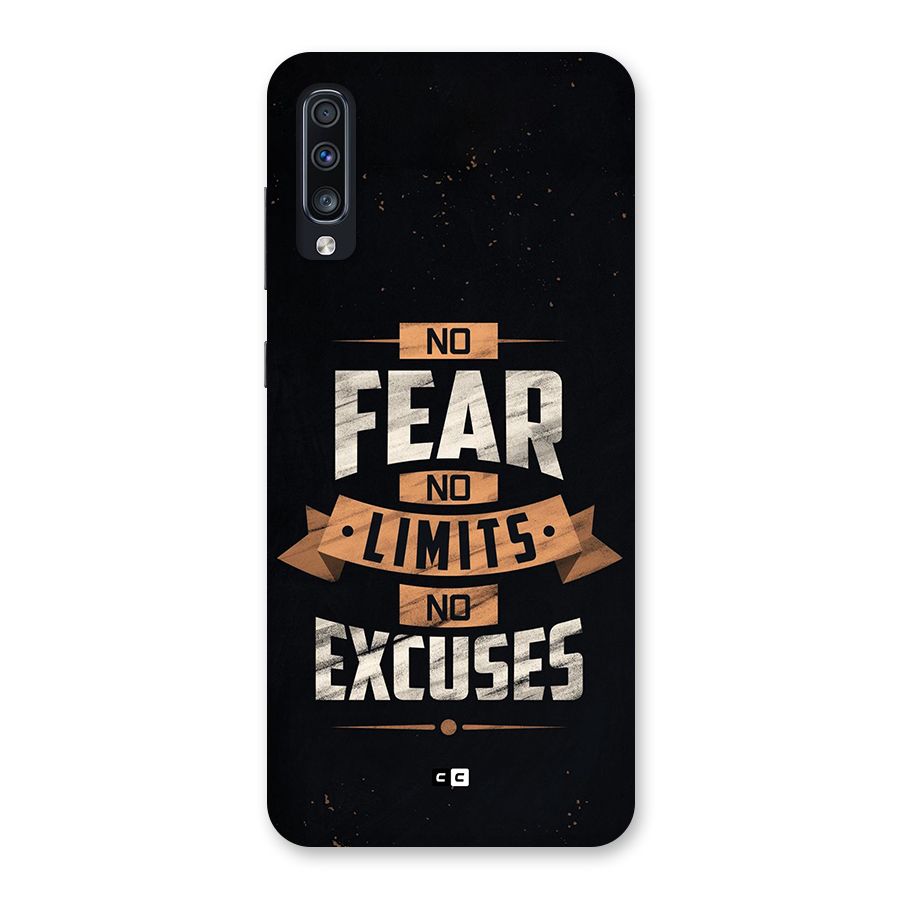 No Excuse Back Case for Galaxy A70