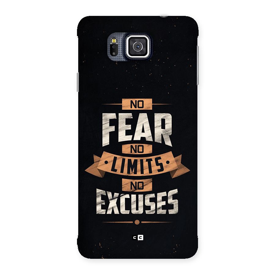 No Excuse Back Case for Galaxy Alpha