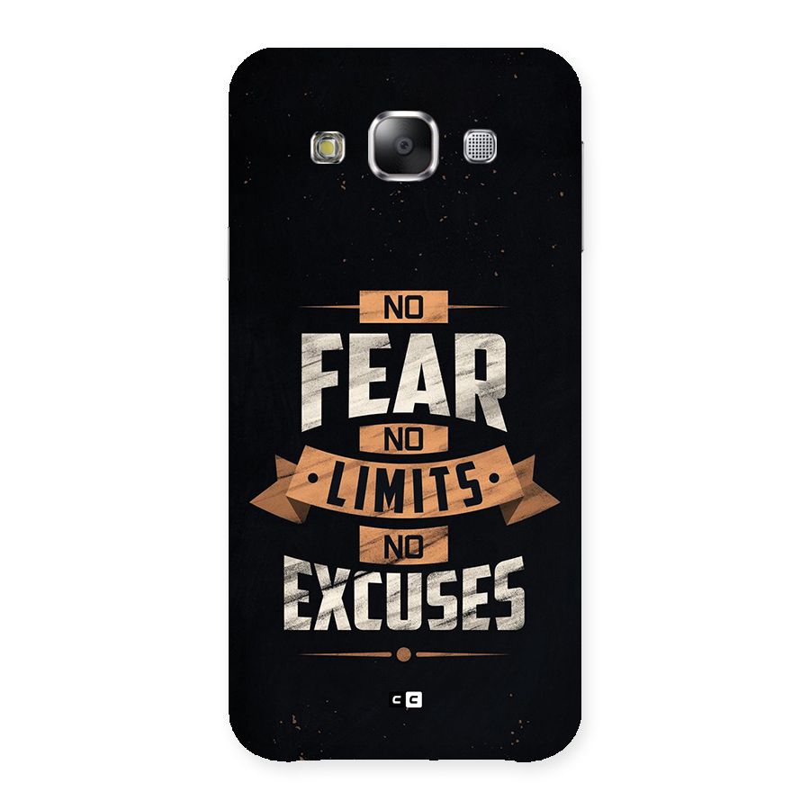 No Excuse Back Case for Galaxy E5