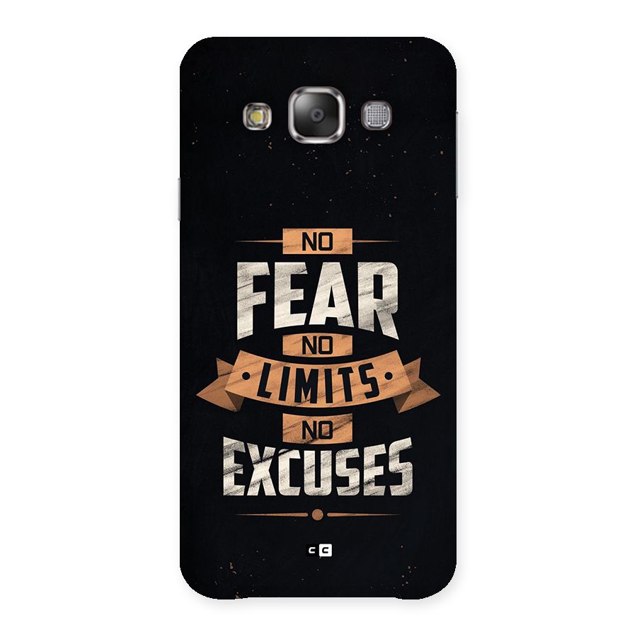 No Excuse Back Case for Galaxy E7