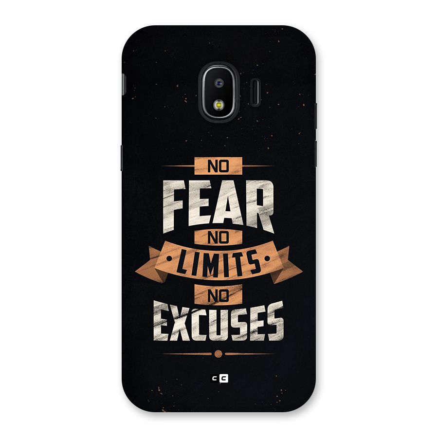 No Excuse Back Case for Galaxy J2 Pro 2018