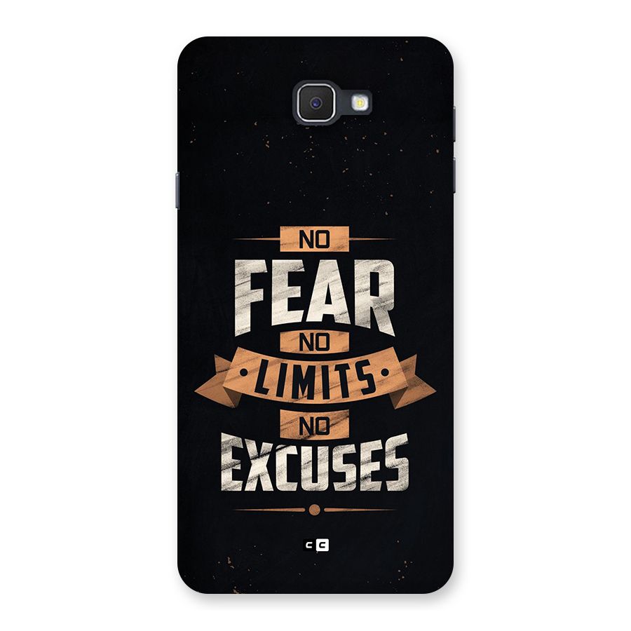 No Excuse Back Case for Galaxy J7 Prime