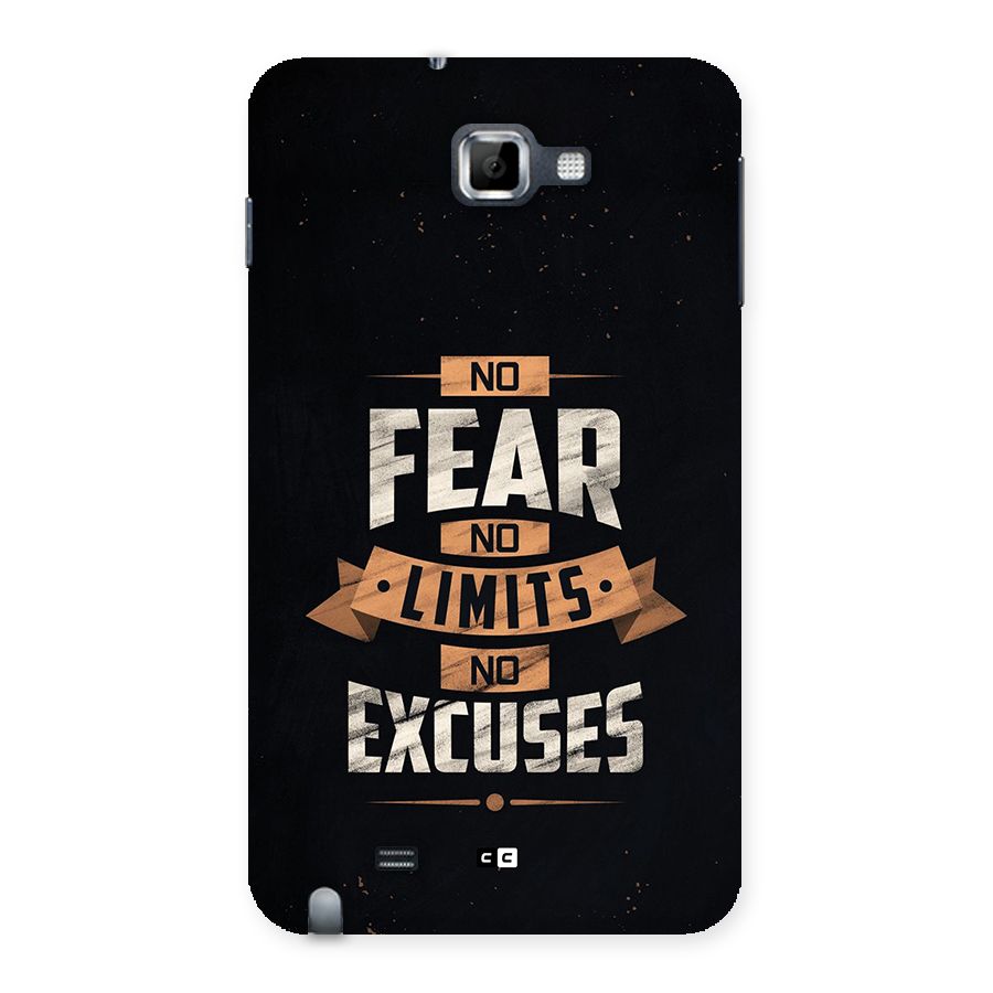 No Excuse Back Case for Galaxy Note
