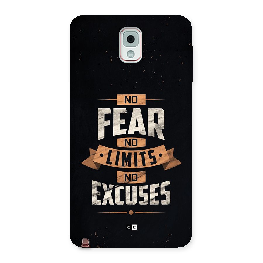 No Excuse Back Case for Galaxy Note 3
