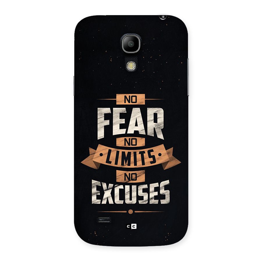 No Excuse Back Case for Galaxy S4 Mini