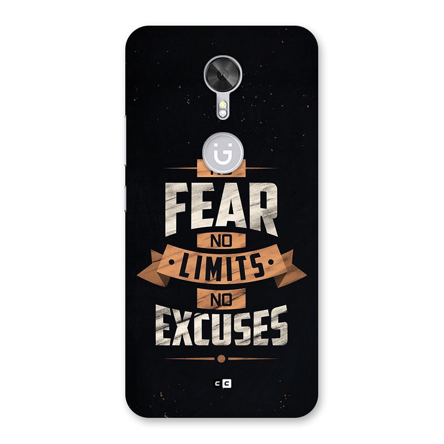 No Excuse Back Case for Gionee A1